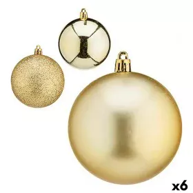 Set of Christmas balls Golden Plastic Ø 8 cm (6 Units) by Krist+, Christmas - Ref: S3627716, Price: 46,45 €, Discount: %