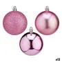 Set of Christmas balls Pink PVC Ø 7 cm (12 Units) by Krist+, Christmas - Ref: S3627720, Price: 66,30 €, Discount: %