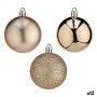 Conjunto de bolas de Natal champagne Plástico Ø 6 cm (12 Unidades) de Krist+, Natal - Ref: S3627721, Preço: 50,72 €, Desconto: %