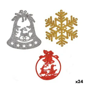 Christmas Decorations Set Red Golden Silver Plastic (24 Units) by Krist+, Christmas - Ref: S3627727, Price: 29,20 €, Discount: %