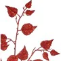 Branche Paillettes Rouge Plastique 42 x 73 x 3,5 cm (12 Unités) de Krist+, Noël - Réf : S3627782, Prix : 16,47 €, Remise : %