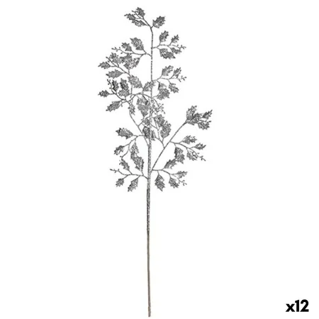 Branch Glitter Silver Metal Plastic 41 x 75 x 2,5 cm (12 Units) by Krist+, Christmas - Ref: S3627789, Price: 19,98 €, Discoun...