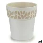 Vaso Autoirrigável Stefanplast Cloe Branco Plástico 25 x 25 x 25 cm (6 Unidades) de Stefanplast, Vasos para flores - Ref: S36...