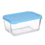 Fiambrera SNOW BOX Azul Transparente Vidrio Polietileno 790 ml (12 Unidades) de Pasabahce, Almacenamiento de alimentos - Ref:...