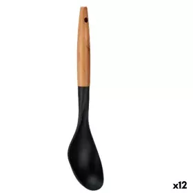 Ladle Black Natural Wood 7 x 33,5 x 3,5 cm (12 Units) by Kinvara, Serving spoons - Ref: S3627879, Price: 19,66 €, Discount: %