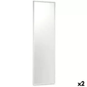 Wall mirror White MDF Wood 40 x 142,5 x 3 cm (2 Units) by Gift Decor, Wall-Mounted Mirrors - Ref: S3627890, Price: 95,84 €, D...