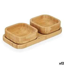 Ensemble à apértif Marron Bambou (12 Unités) de Kinvara, Plats et plateaux - Réf : S3627958, Prix : 60,66 €, Remise : %