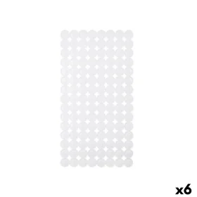 Tapete Antiderrapante para Duche Branco PVC 68 x 1 x 36 cm (6 Unidades) de Berilo, Acessórios para duche - Ref: S3627984, Pre...