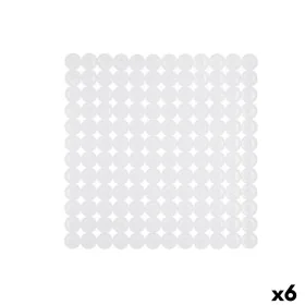 Tapis de Douche Antidérapant Blanc PVC 68 x 36 x 1 cm (6 Unités) de Berilo, Accessoires de douche - Réf : S3627992, Prix : 32...