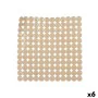 Non-slip Shower Mat Beige PVC 54 x 54 x 1 cm (6 Units) by Berilo, Shower accessories - Ref: S3627996, Price: 31,63 €, Discoun...