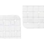 Non-slip Shower Mat Frames White PVC 67,7 x 38,5 x 0,7 cm (6 Units) by Berilo, Shower accessories - Ref: S3628000, Price: 31,...