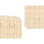 Alfombrilla Antideslizante para Ducha Cuadros Beige PVC 67,7 x 38,5 x 0,7 cm (6 Unidades) de Berilo, Accesorios para ducha - ...