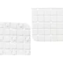 Alfombrilla Antideslizante para Ducha Cuadros Blanco PVC 50,3 x 50,3 x 0,7 cm (6 Unidades) de Berilo, Accesorios para ducha -...