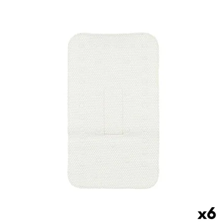 Non-slip Shower Mat White PVC 69,3 x 40 x 1 cm (6 Units) by Berilo, Shower accessories - Ref: S3628014, Price: 28,05 €, Disco...