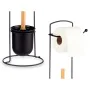 Toilet Roll Holder Black Metal Bamboo 17 x 57 x 16,5 cm (6 Units) by Berilo, Toilet accessories - Ref: S3628062, Price: 36,00...