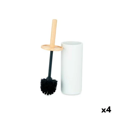 Brosse de salle de wc Blanc Bois Résine 10,2 x 38 x 10,2 cm (4 Unités) de Berilo, Accessoires pour wc - Réf : S3628072, Prix ...