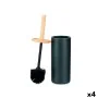 Brosse de salle de wc Noir Bois Résine 10,2 x 38 x 10,2 cm (4 Unités) de Berilo, Accessoires pour wc - Réf : S3628074, Prix :...