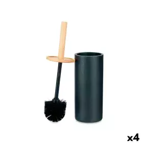 Toilet Brush Black Wood Resin 10,2 x 38 x 10,2 cm (4 Units) by Berilo, Toilet accessories - Ref: S3628074, Price: 45,86 €, Di...