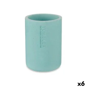 Toothbrush Holder Blue Resin 7,8 x 10,5 x 7,8 cm (6 Units) by Berilo, Stands and dispensers - Ref: S3628094, Price: 19,34 €, ...