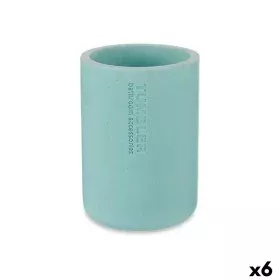 Toothbrush Holder Blue Resin 7,8 x 10,5 x 7,8 cm (6 Units) by Berilo, Stands and dispensers - Ref: S3628094, Price: 18,56 €, ...