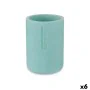 Toothbrush Holder Blue Resin 7,8 x 10,5 x 7,8 cm (6 Units) by Berilo, Stands and dispensers - Ref: S3628094, Price: 18,56 €, ...