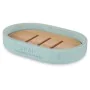 Soap dish Blue Resin Bamboo 12,5 x 2,5 x 8,5 cm (6 Units) by Berilo, Stands and dispensers - Ref: S3628104, Price: 19,90 €, D...