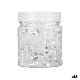 Pietre Decorative Diamante 150 g Trasparente Plastica 6,5 x 8 x 6,5 cm (16 Unità) di Gift Decor, Pietre e vetro di mare per f...