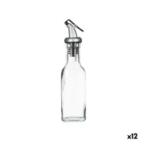 Cruet Transparent Glass Steel 180 ml (12 Units) by Vivalto, Dispensers for dressings and spices - Ref: S3628386, Price: 13,19...