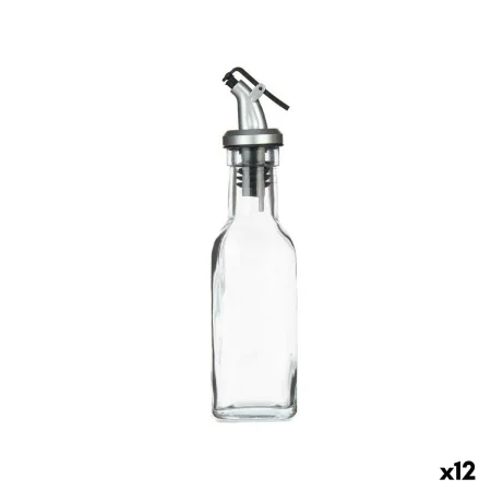 Cruet Transparent Glass Steel 180 ml (12 Units) by Vivalto, Dispensers for dressings and spices - Ref: S3628386, Price: 12,66...