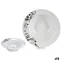 Assiette à pâtes Blanc Noir 23 x 6,5 x 23 cm Porcelaine (16 Unités) de BigBuy Home, Plats et plateaux - Réf : S3628432, Prix ...