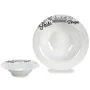 Pasta Dish White Black Porcelain 23 x 2 x 23 cm (16 Units) by BigBuy Home, Plates and dishes - Ref: S3628434, Price: 59,30 €,...