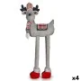 Decorative Figure Christmas Reindeer Red Grey 23 x 55 x 49 cm (4 Units) by Krist+, Christmas - Ref: S3628465, Price: 157,57 €...