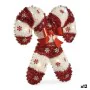 Deko-Figur Zuckerstange Lametta LED Leicht Weiß Rot Polypropylen PET 47 x 6 x 47 cm (12 Stück) von Krist+, Weihnachten - Ref:...