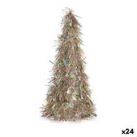 Statua Decorativa Albero di Natale Tinsel Bronce polipropilene PET 24 x 46 x 24 cm (24 Unità) di Krist+, Natale - Rif: S36284...