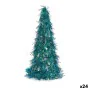 Decorative Figure Christmas Tree Tinsel Blue polypropylene PET 24 x 46 x 24 cm (24 Units) by Krist+, Christmas - Ref: S362849...