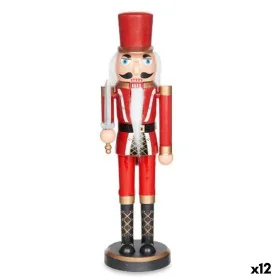 Decorative Figure Nutcracker Black Red Plastic 7,5 x 28 x 7,5 cm (12 Units) by Krist+, Christmas - Ref: S3628532, Price: 77,6...