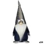 Figurine Décorative Gnome Blanc Noir Argenté Polyester Bois Sable 12 x 32 x 13 cm (24 Unités) de Krist+, Noël - Réf : S362853...