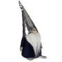 Figurine Décorative Gnome Blanc Noir Argenté Polyester Bois Sable 12 x 32 x 13 cm (24 Unités) de Krist+, Noël - Réf : S362853...