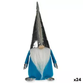 Decorative Figure Gnome Blue White Silver Polyester Wood Sand 12 x 32 x 13 cm (24 Units) by Krist+, Christmas - Ref: S3628536...