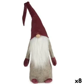 Figurine Décorative Gnome Blanc Gris Rose Polyester Bois Sable 20 x 100 x 25 cm (8 Unités) de Krist+, Noël - Réf : S3628539, ...