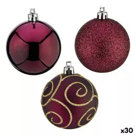 Set di palline di Natale Viola Plastica 6 x 7 x 6 cm (30 Unità) di Krist+, Natale - Rif: S3628557, Prezzo: 61,44 €, Sconto: %