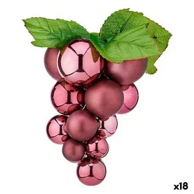 Christmas Bauble Grapes Small Pink Plastic 14 x 14 x 25 cm (18 Units) by Krist+, Christmas - Ref: S3628589, Price: 79,24 €, D...