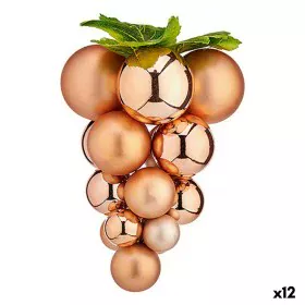 Christmas Bauble Grapes Medium Copper Plastic 19 x 28 x 19 cm (12 Units) by Krist+, Christmas - Ref: S3628600, Price: 80,91 €...