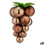 Bola de Natal Uvas Grande Castanho Plástico 22 x 22 x 33 cm (8 Unidades) de Krist+, Natal - Ref: S3628605, Preço: 68,09 €, De...