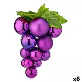 Bola de Navidad Uvas Grande Morado Plástico 22 x 33 x 22 cm (8 Unidades) de Krist+, Navidad - Ref: S3628612, Precio: 68,09 €,...