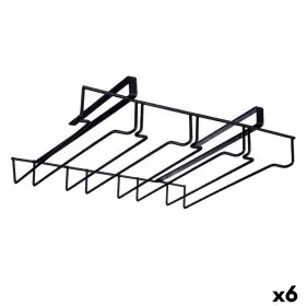 Glass Stand Iron 36 x 7,5 x 26 cm (6 Units) by Kinvara, Shelves and supports - Ref: S3628672, Price: 43,33 €, Discount: %