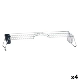 Draining Rack for Kitchen Sink Double Silver Metal 104 x 15,5 x 19 cm (4 Units) by Kinvara, Colanders & Food Strainers - Ref:...