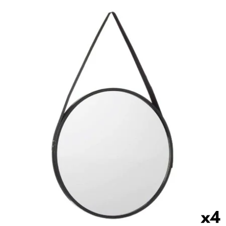 Miroir mural Noir Verre Cuir Synthétique 60 x 60 x 3 cm (4 Unités) de Gift Decor, Miroirs muraux - Réf : S3628694, Prix : 76,...