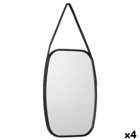 Wall mirror Black Crystal Polyskin 43 x 65 x 3 cm (4 Units) by Gift Decor, Wall-Mounted Mirrors - Ref: S3628710, Price: 59,29...