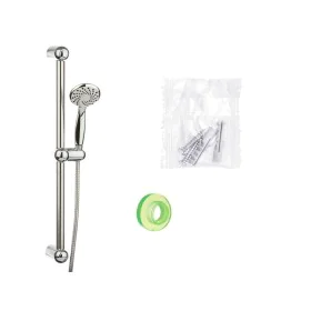 Set de Ducha Blanco Plateado Metal de Berilo, Duchas y componentes de la ducha - Ref: S3628713, Precio: 14,45 €, Descuento: %